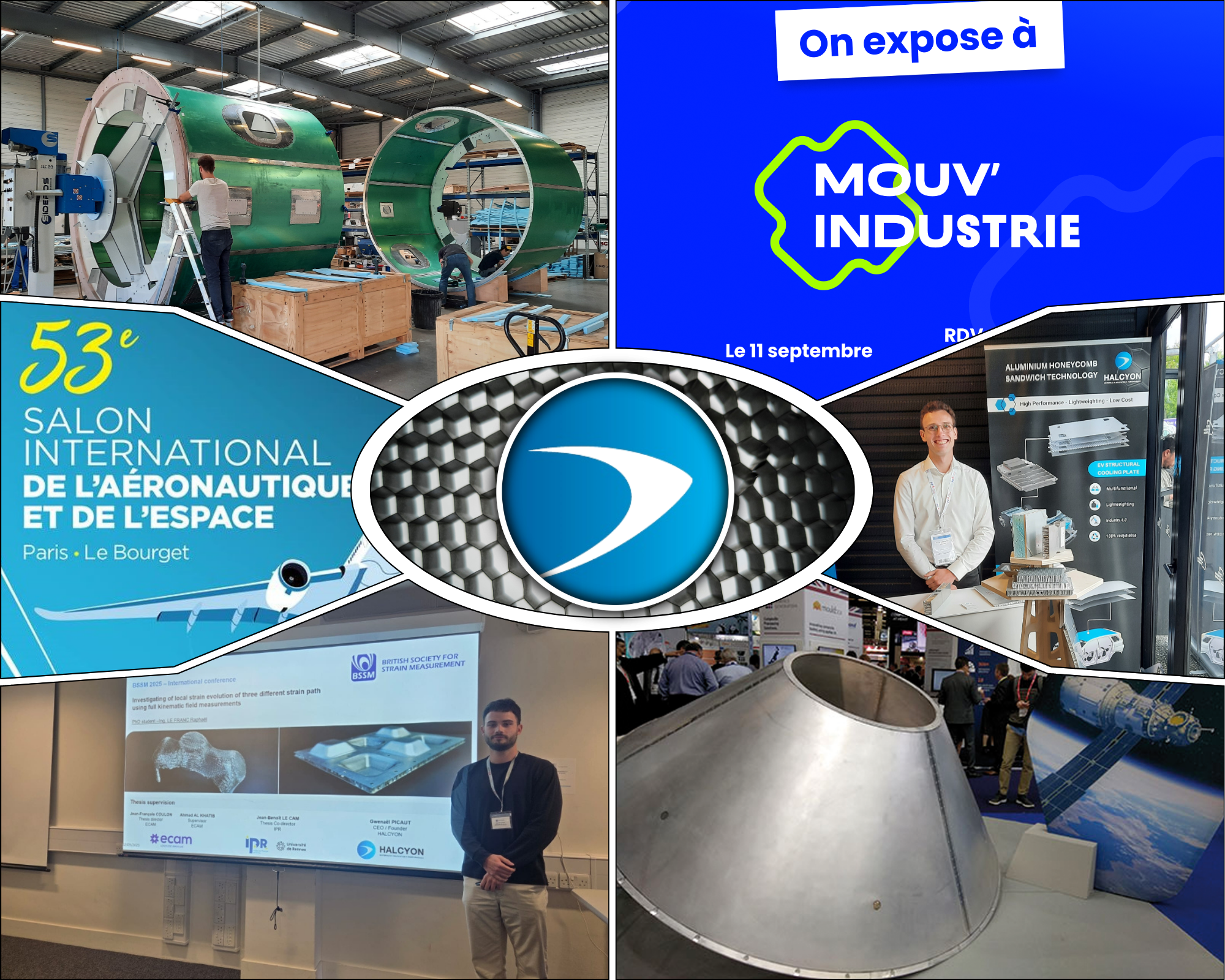 Structure alvéolaire aluminium Halcyon – Innovation transport
