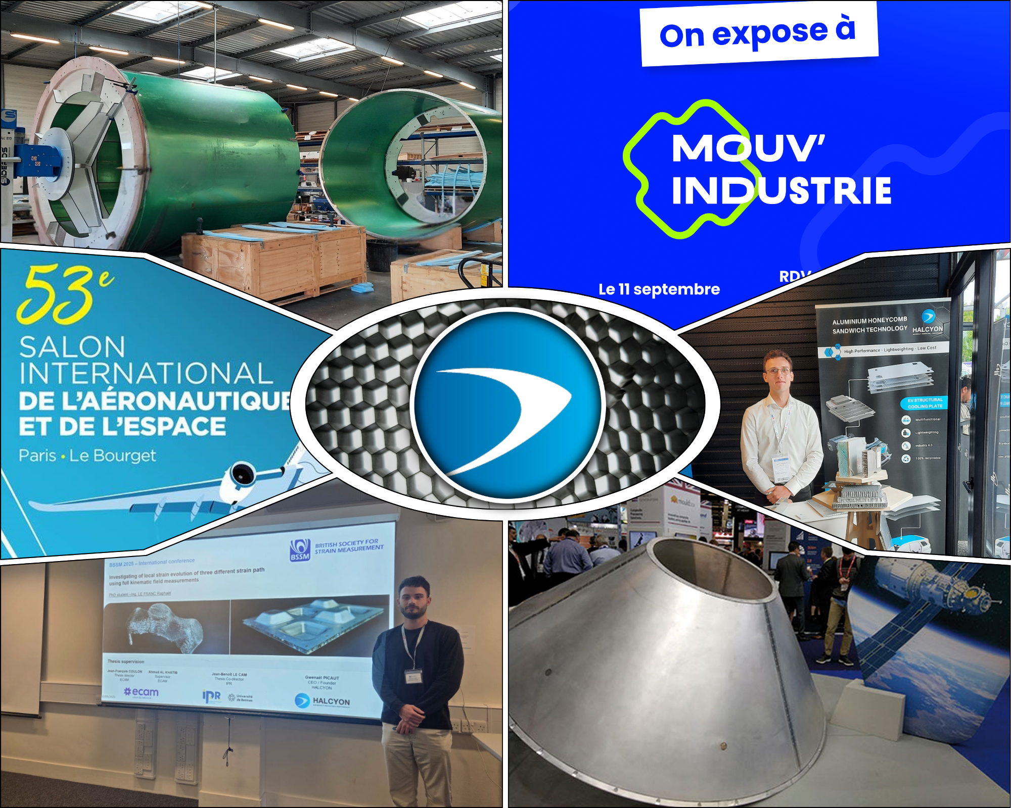 Structure alvéolaire aluminium Halcyon – Innovation transport